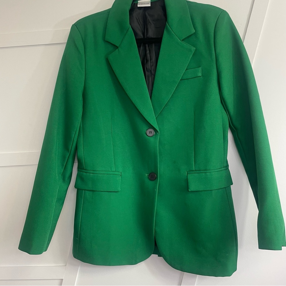 Molli Green Blazer Classic Suit Jacket